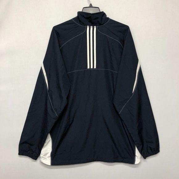 Adidas Men Full Zip Windbreaker Jacket Mesh Lined Size XL Extra Large M107 -19 - Picture 14 of 16